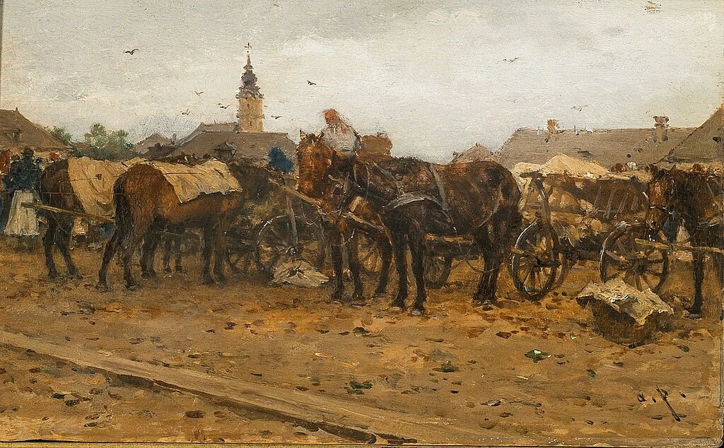 Scena del mercato a Szolnok